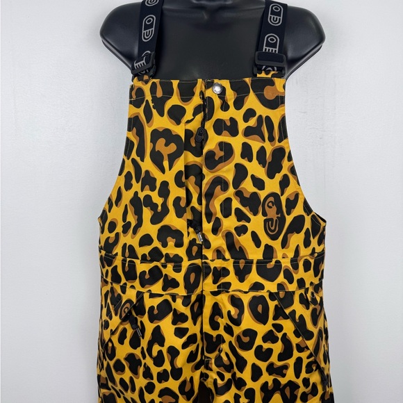 Airblaster Women Leopard Insulated Snow Bib Pants Size Small - Picture 2 of 8